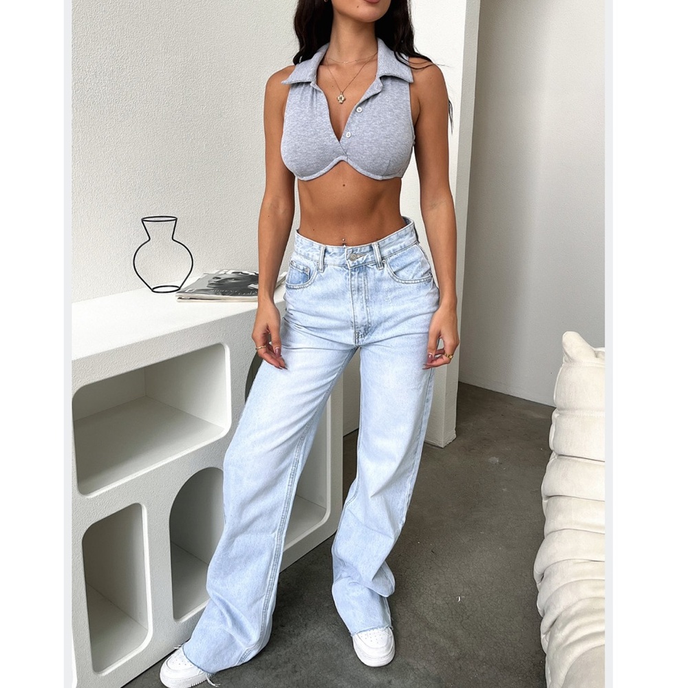 That’s so fetch semi wide leg denim jeans size 6 NWT